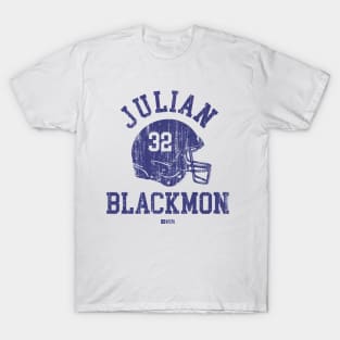 Julian Blackmon Indianapolis Helmet Font T-Shirt